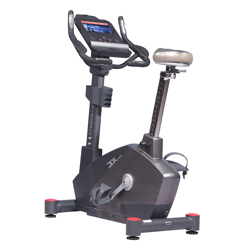 军霞/JX-S1001T/10.1寸触摸屏商用立式健身车(插电式)