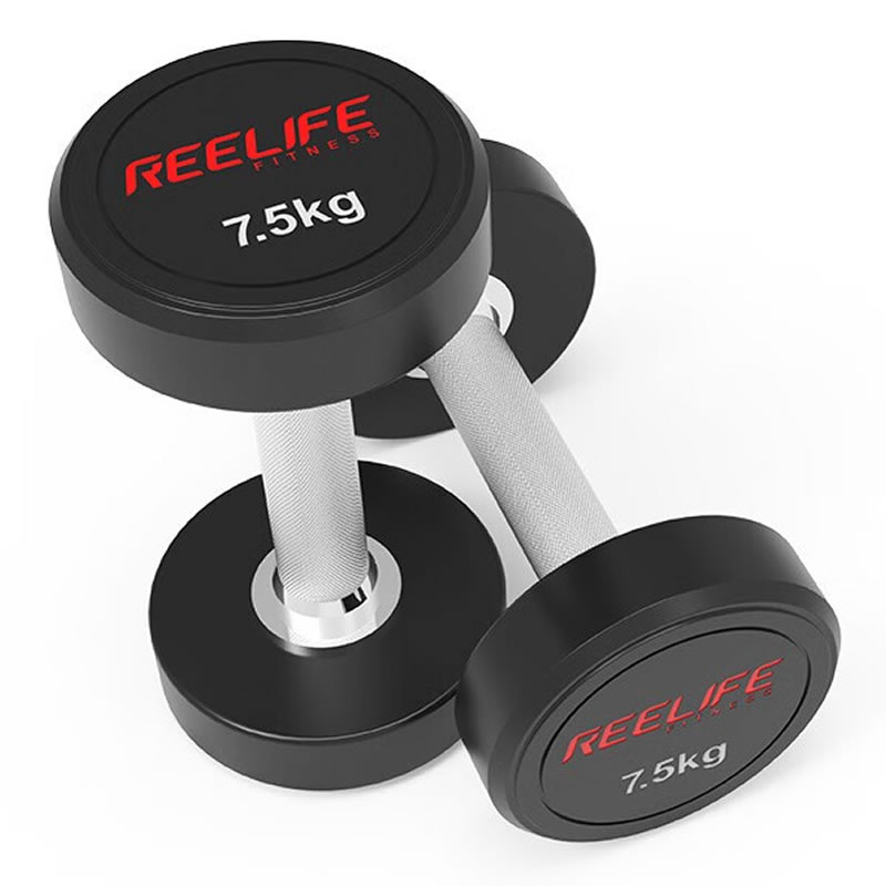 锐飞/REDB-R111/圆头橡胶哑铃 单支2.5KG/副