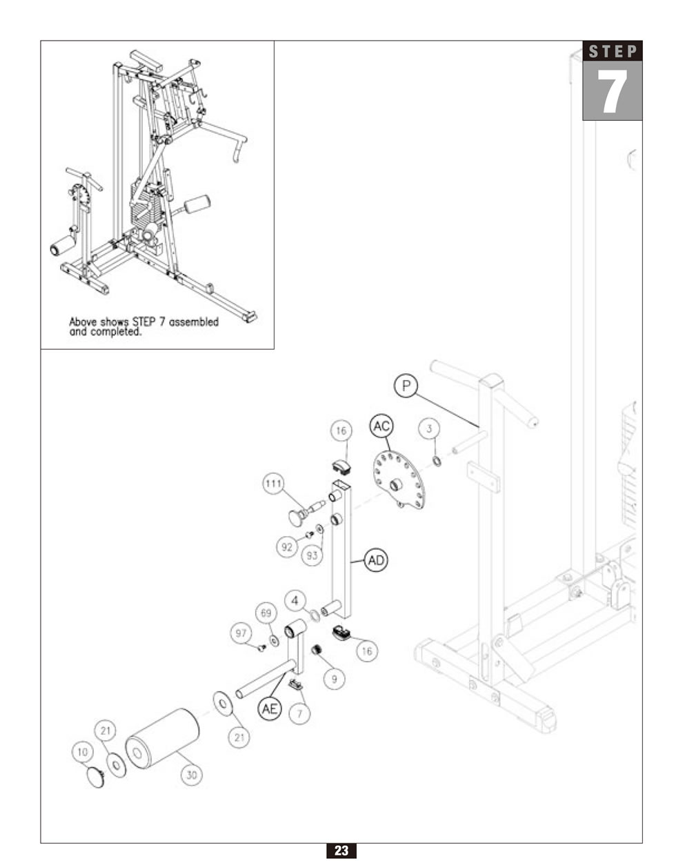Body-Solid G2B 综合训练器安装步骤