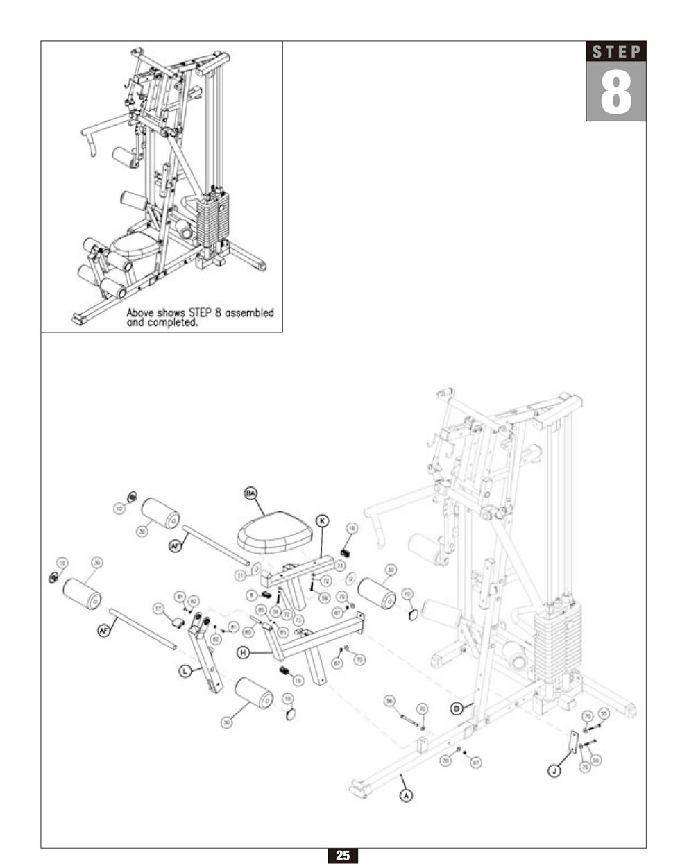 Body-Solid G2B 综合训练器安装步骤