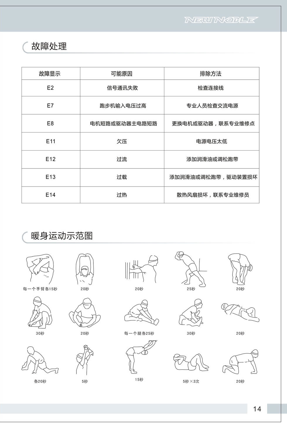 新贵族 V6-E 跑步机说明书